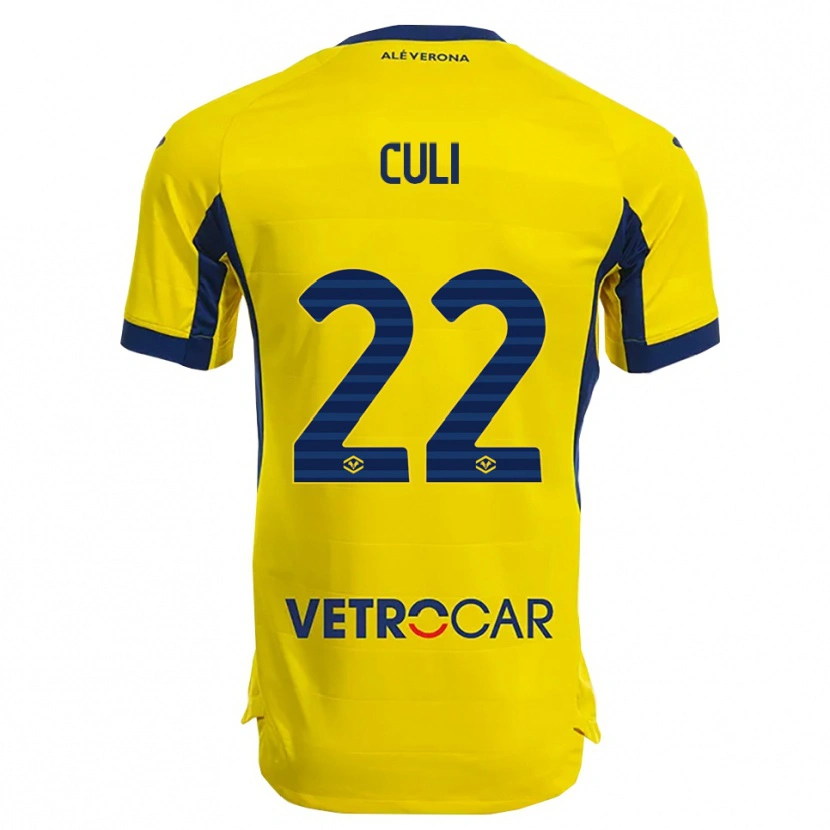 Danxen Mænd Daniel Culi #22 Gul Navy Udebane Spillertrøjer 2025/26 Trøje T-Shirt