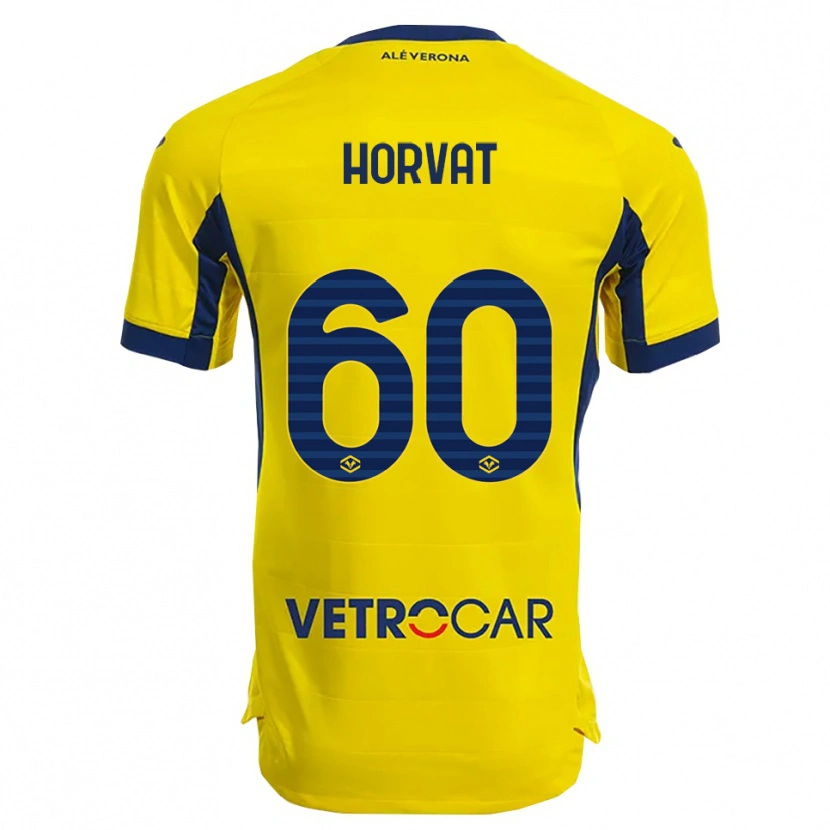 Danxen Mænd Mihaela Horvat #60 Gul Navy Udebane Spillertrøjer 2025/26 Trøje T-Shirt