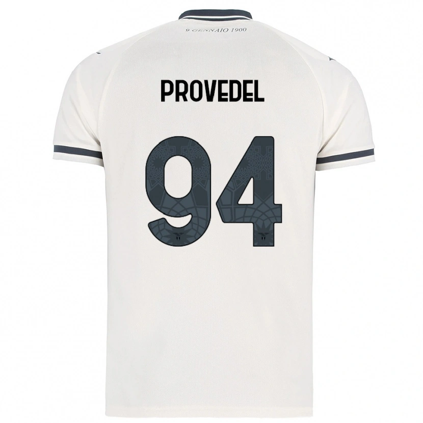 Danxen Mænd Ivan Provedel #94 Hvid Navy Udebane Spillertrøjer 2025/26 Trøje T-Shirt