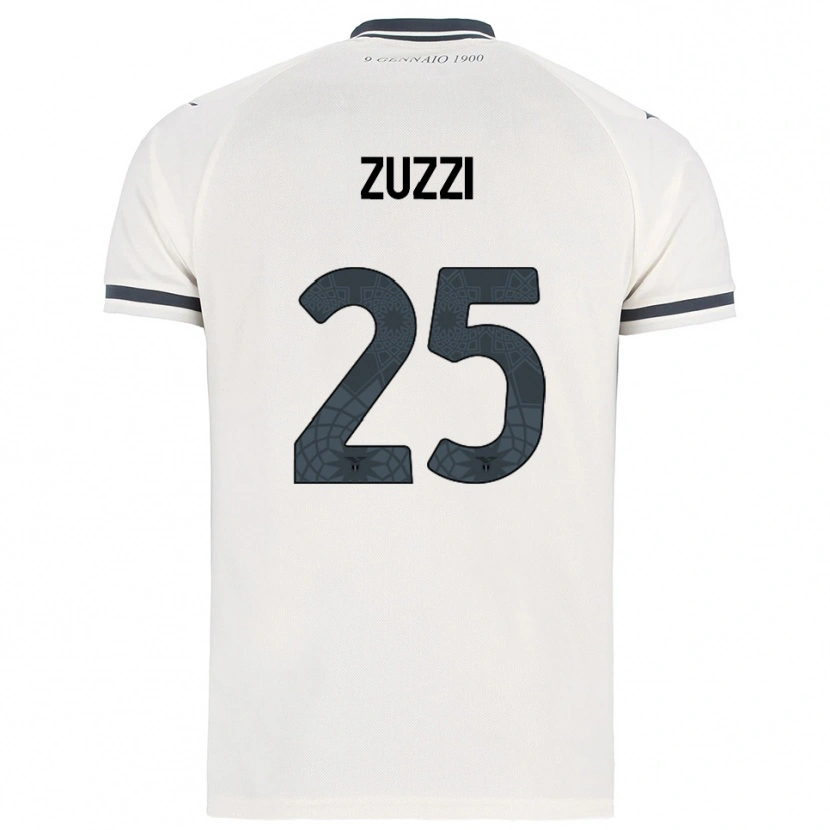 Danxen Mænd Giorgia Zuzzi #25 Hvid Navy Udebane Spillertrøjer 2025/26 Trøje T-Shirt