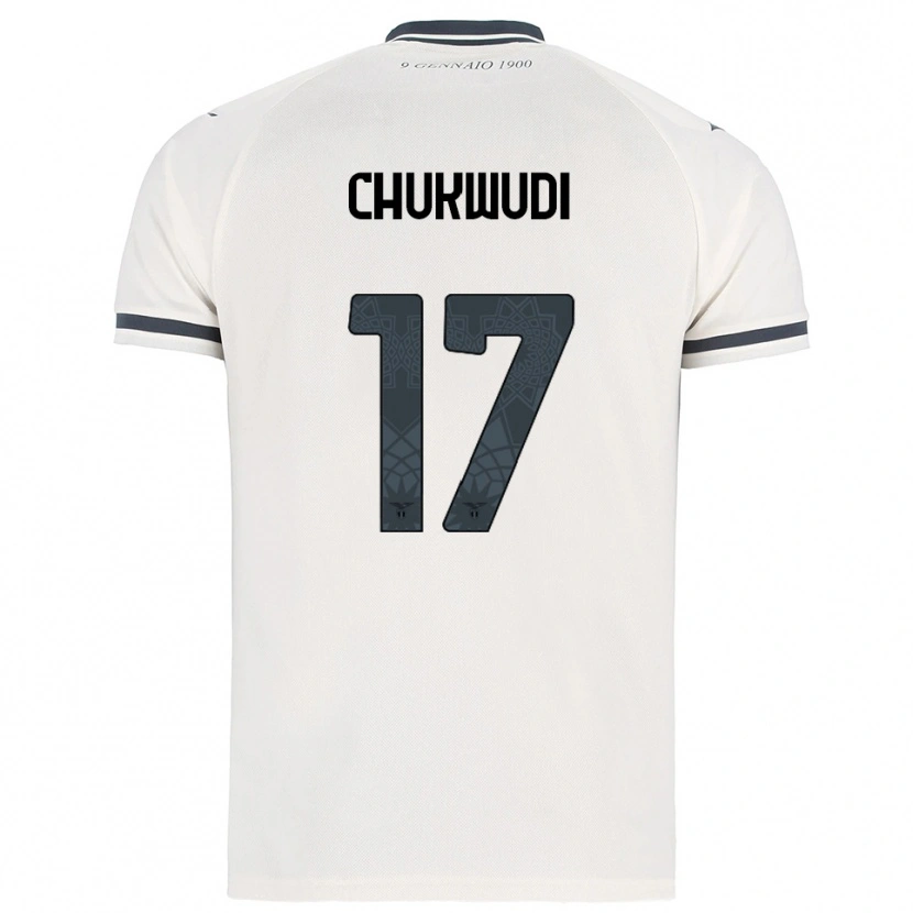 Danxen Mænd Ogonna Franca Chukwudi #17 Hvid Navy Udebane Spillertrøjer 2025/26 Trøje T-Shirt