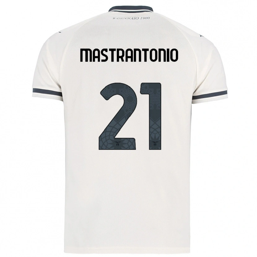 Danxen Mænd Ella Mastrantonio #21 Hvid Navy Udebane Spillertrøjer 2025/26 Trøje T-Shirt