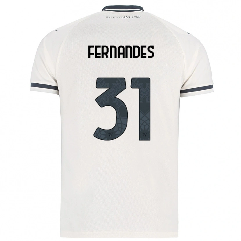 Danxen Mænd Saná Fernandes #31 Hvid Navy Udebane Spillertrøjer 2025/26 Trøje T-Shirt