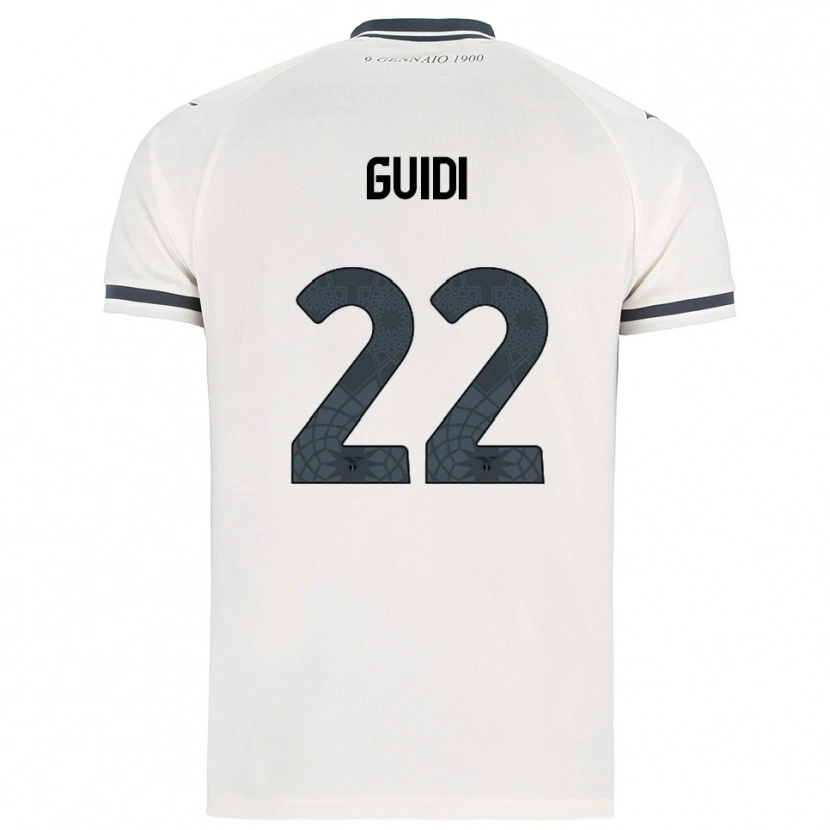 Danxen Mænd Emma Guidi #22 Hvid Navy Udebane Spillertrøjer 2025/26 Trøje T-Shirt