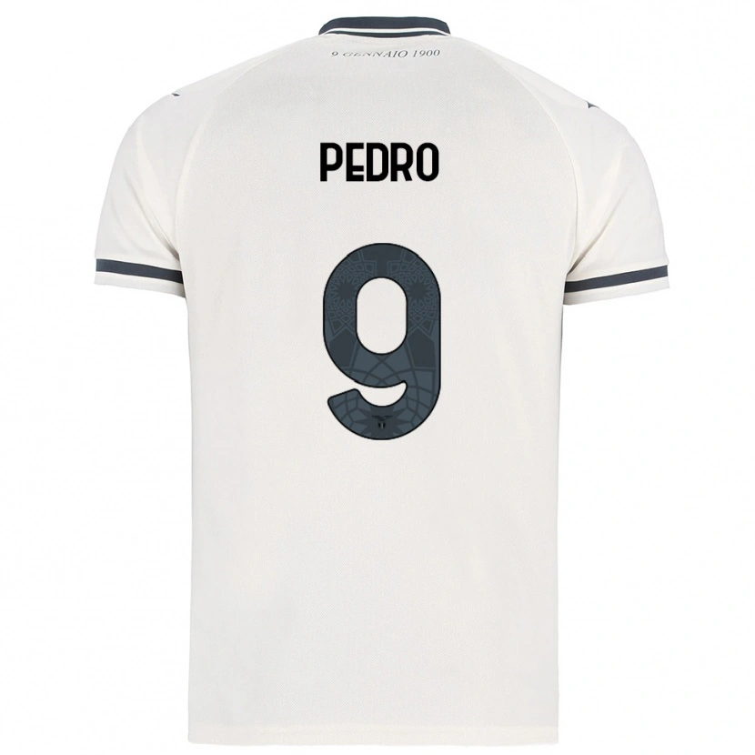 Danxen Mænd Pedro #9 Hvid Navy Udebane Spillertrøjer 2025/26 Trøje T-Shirt