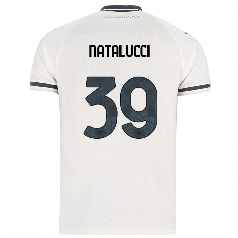 Danxen Mænd Serena Natalucci #39 Hvid Navy Udebane Spillertrøjer 2025/26 Trøje T-Shirt