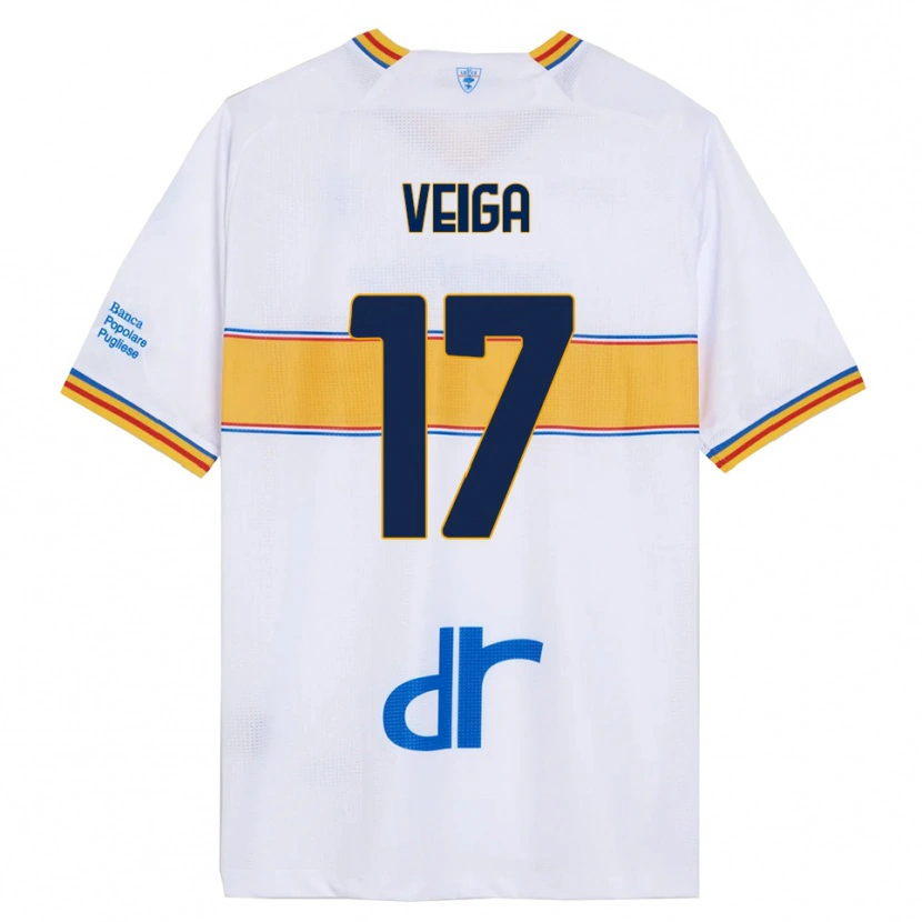 Danxen Mænd Danilo Veiga #17 Hvid Gul Udebane Spillertrøjer 2025/26 Trøje T-Shirt