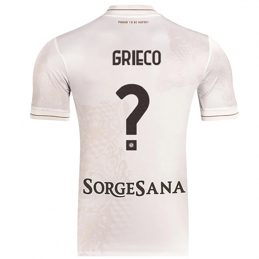 Danxen Mænd Alessandro Grieco #0 Champagne Brun Udebane Spillertrøjer 2025/26 Trøje T-Shirt