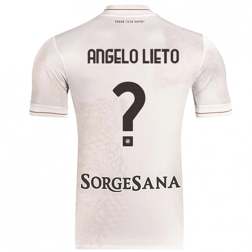 Danxen Mænd Angelo Lieto #0 Champagne Brun Udebane Spillertrøjer 2025/26 Trøje T-Shirt