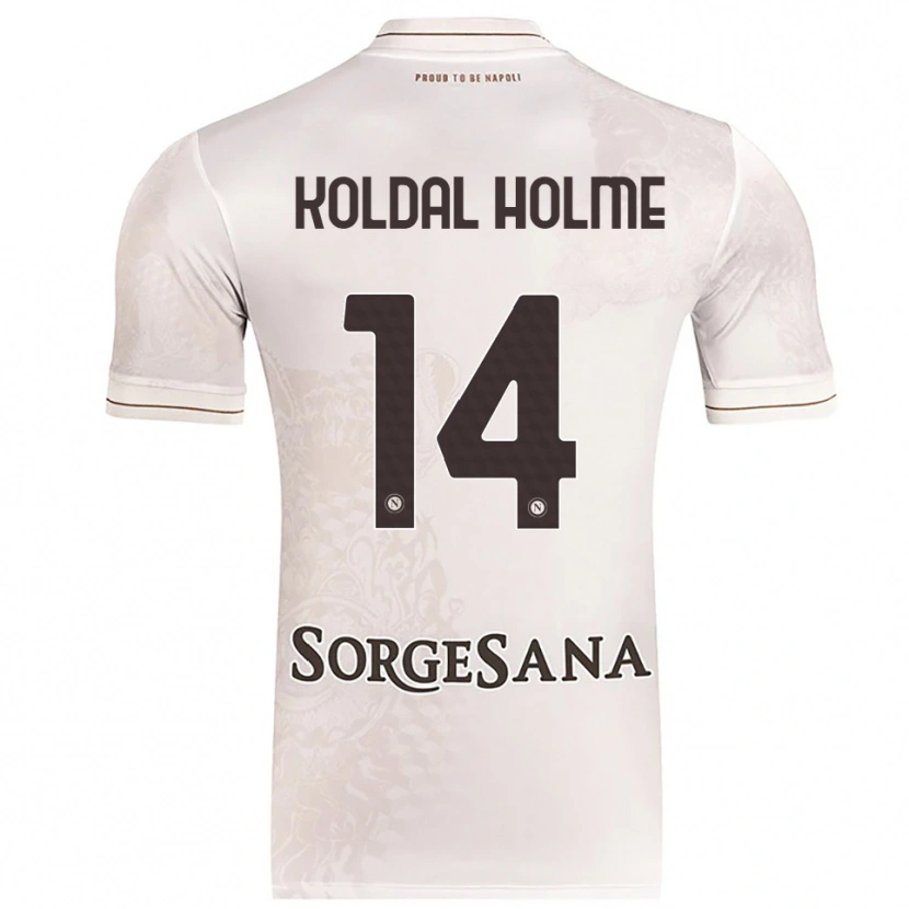 Danxen Mænd Madelen Koldal Holme #14 Champagne Brun Udebane Spillertrøjer 2025/26 Trøje T-Shirt