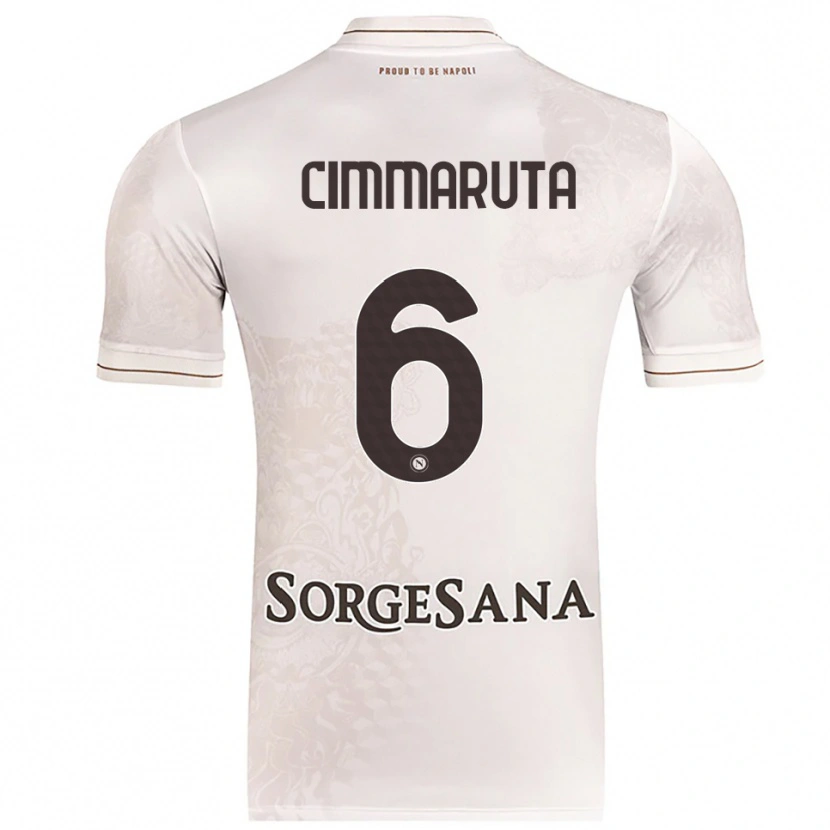 Danxen Mænd Antonio Cimmaruta #6 Champagne Brun Udebane Spillertrøjer 2025/26 Trøje T-Shirt