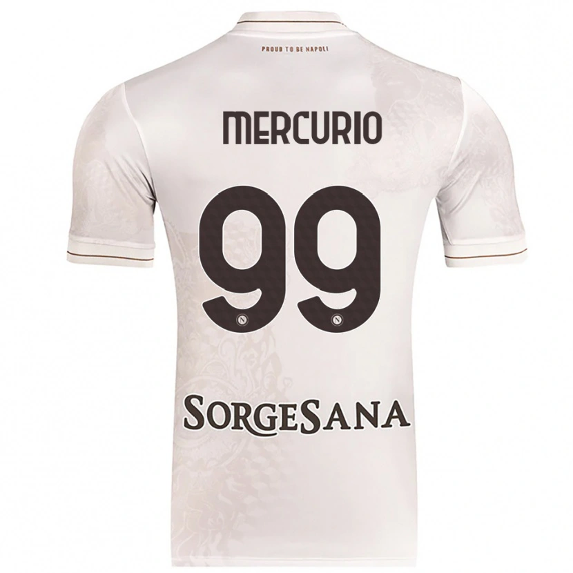 Danxen Mænd Giovanni Mercurio #99 Champagne Brun Udebane Spillertrøjer 2025/26 Trøje T-Shirt