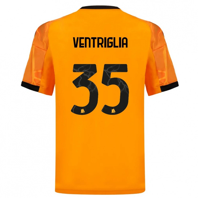 Danxen Mænd Rosanna Ventriglia #35 Orange Sort Udebane Spillertrøjer 2025/26 Trøje T-Shirt
