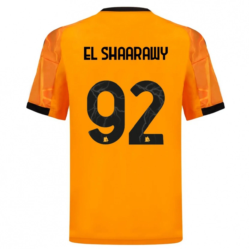 Danxen Mænd Stephan El Shaarawy #92 Orange Sort Udebane Spillertrøjer 2025/26 Trøje T-Shirt