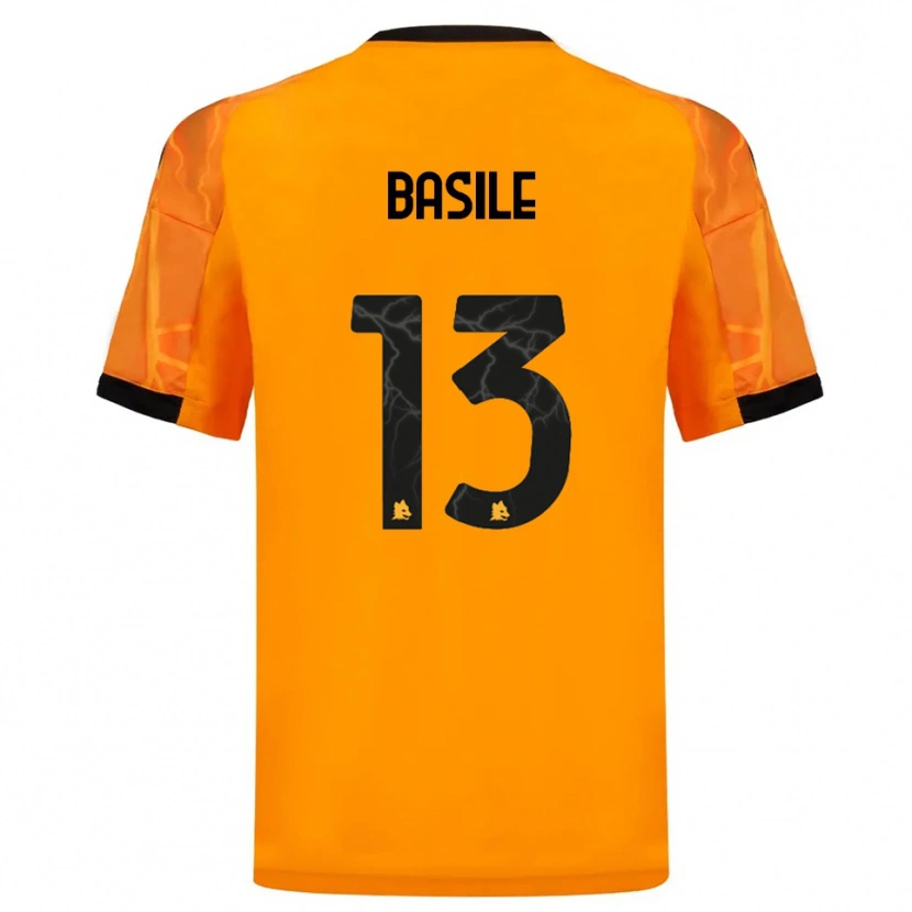 Danxen Mænd Filippo Basile #13 Orange Sort Udebane Spillertrøjer 2025/26 Trøje T-Shirt