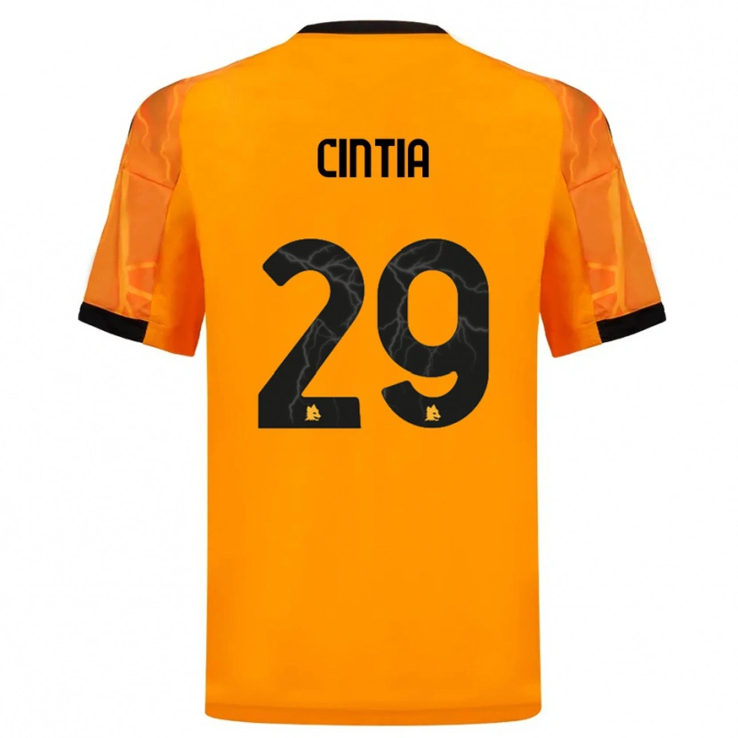 Danxen Mænd Cintia Rafaela Soares Martins #29 Orange Sort Udebane Spillertrøjer 2025/26 Trøje T-Shirt
