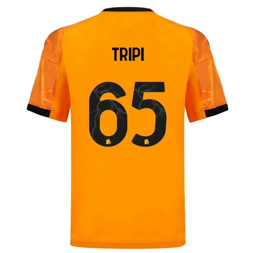 Danxen Mænd Filippo Tripi #65 Orange Sort Udebane Spillertrøjer 2025/26 Trøje T-Shirt