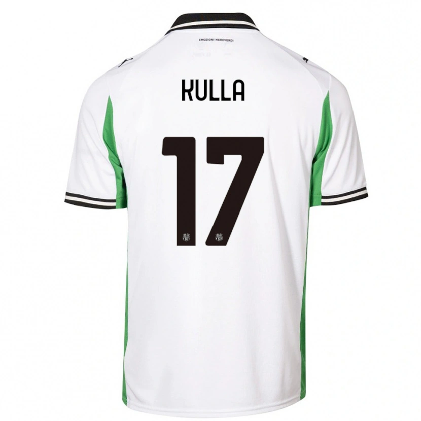 Danxen Mænd Gabriel Kulla #17 Hvid Grøn Sort Udebane Spillertrøjer 2025/26 Trøje T-Shirt