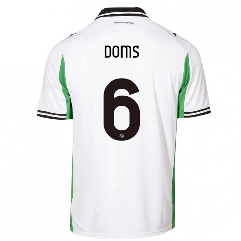 Danxen Mænd Maya Doms #6 Hvid Grøn Sort Udebane Spillertrøjer 2025/26 Trøje T-Shirt