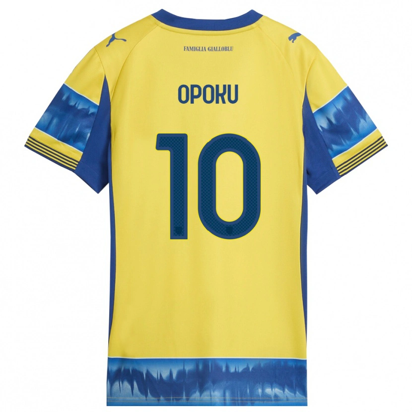 Danxen Mænd Mama Opoku #10 Gul Blå Udebane Spillertrøjer 2025/26 Trøje T-Shirt