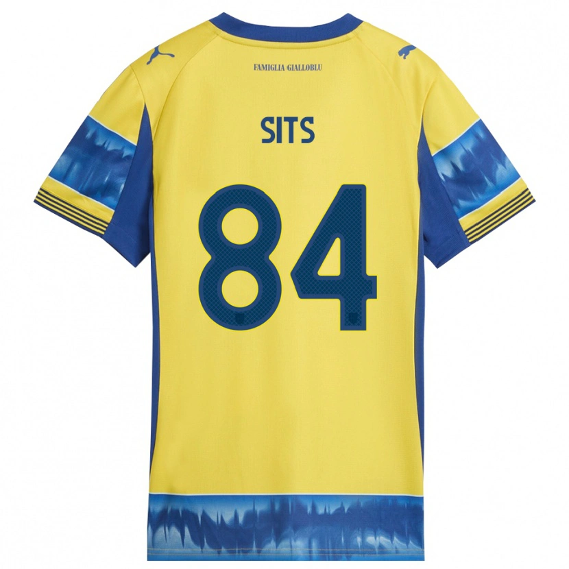 Danxen Mænd Dario Sits #84 Gul Blå Udebane Spillertrøjer 2025/26 Trøje T-Shirt