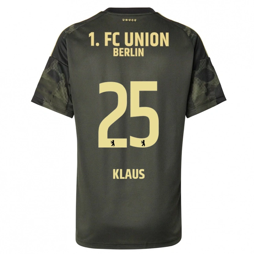 Danxen Mænd Carl Klaus #25 Mørkegrøn Sort Udebane Spillertrøjer 2025/26 Trøje T-Shirt