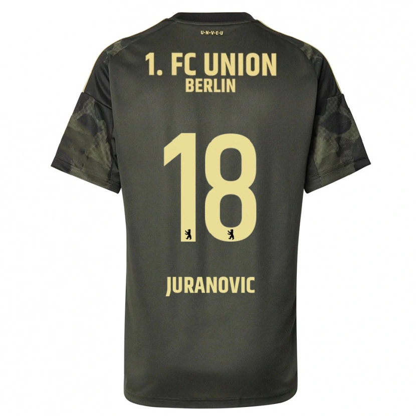 Danxen Mænd Josip Juranovic #18 Mørkegrøn Sort Udebane Spillertrøjer 2025/26 Trøje T-Shirt