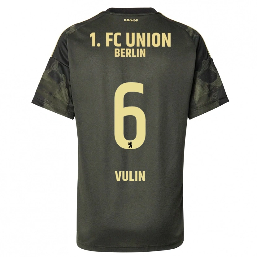 Danxen Mænd Luka Vulin #6 Mørkegrøn Sort Udebane Spillertrøjer 2025/26 Trøje T-Shirt