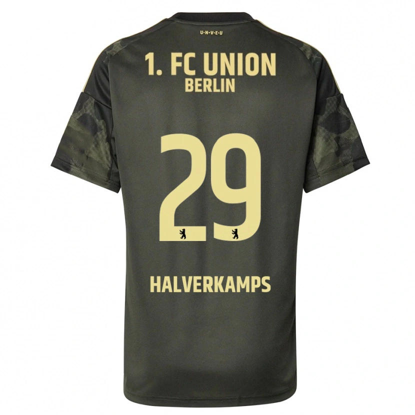 Danxen Mænd Antonia Halverkamps #29 Mørkegrøn Sort Udebane Spillertrøjer 2025/26 Trøje T-Shirt