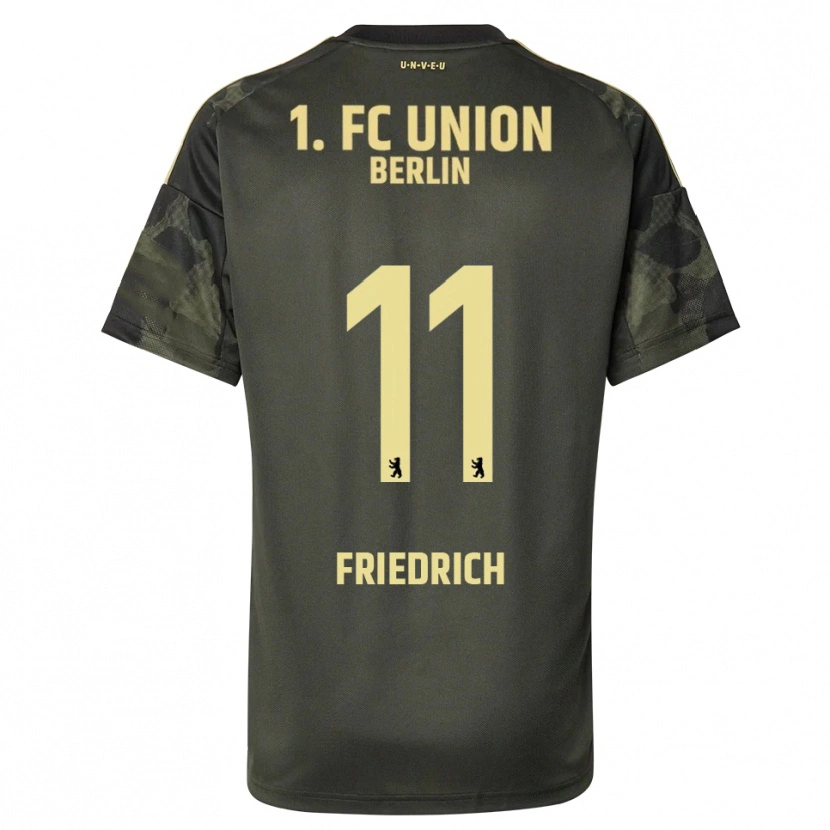 Danxen Mænd Julien Friedrich #11 Mørkegrøn Sort Udebane Spillertrøjer 2025/26 Trøje T-Shirt
