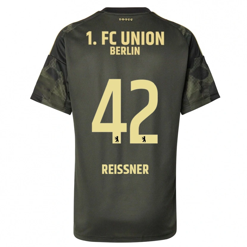 Danxen Mænd Naika Reissner #42 Mørkegrøn Sort Udebane Spillertrøjer 2025/26 Trøje T-Shirt