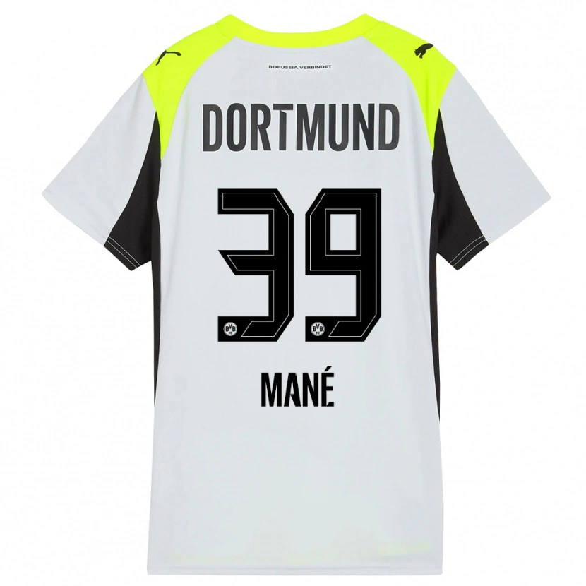 Danxen Mænd Filippo Mané #39 Fluorescerende Gul Udebane Spillertrøjer 2025/26 Trøje T-Shirt
