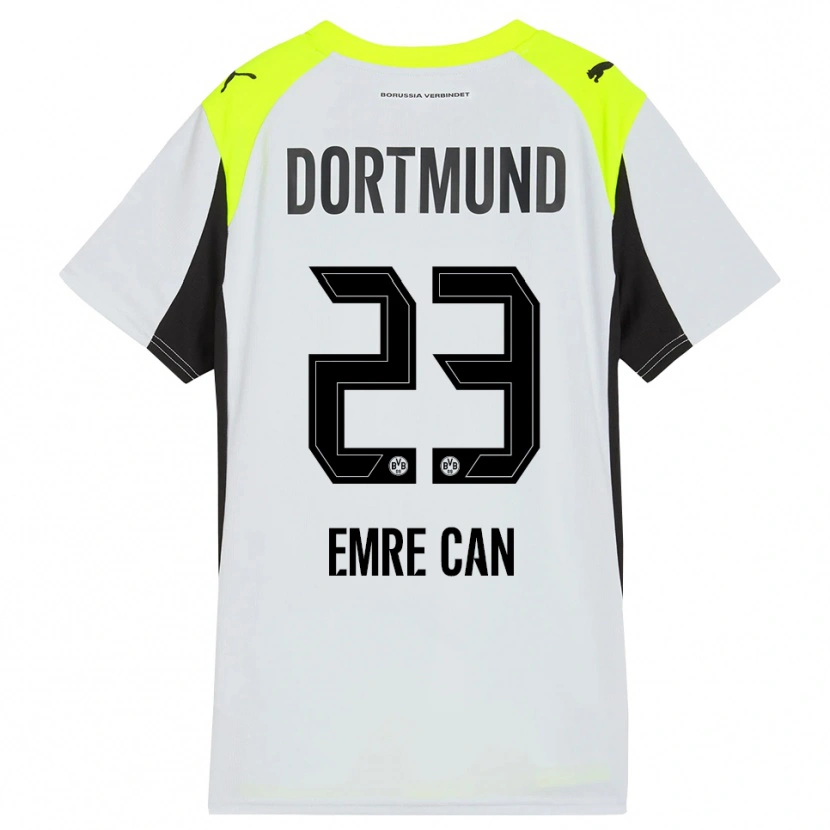 Danxen Mænd Emre Can #23 Fluorescerende Gul Udebane Spillertrøjer 2025/26 Trøje T-Shirt