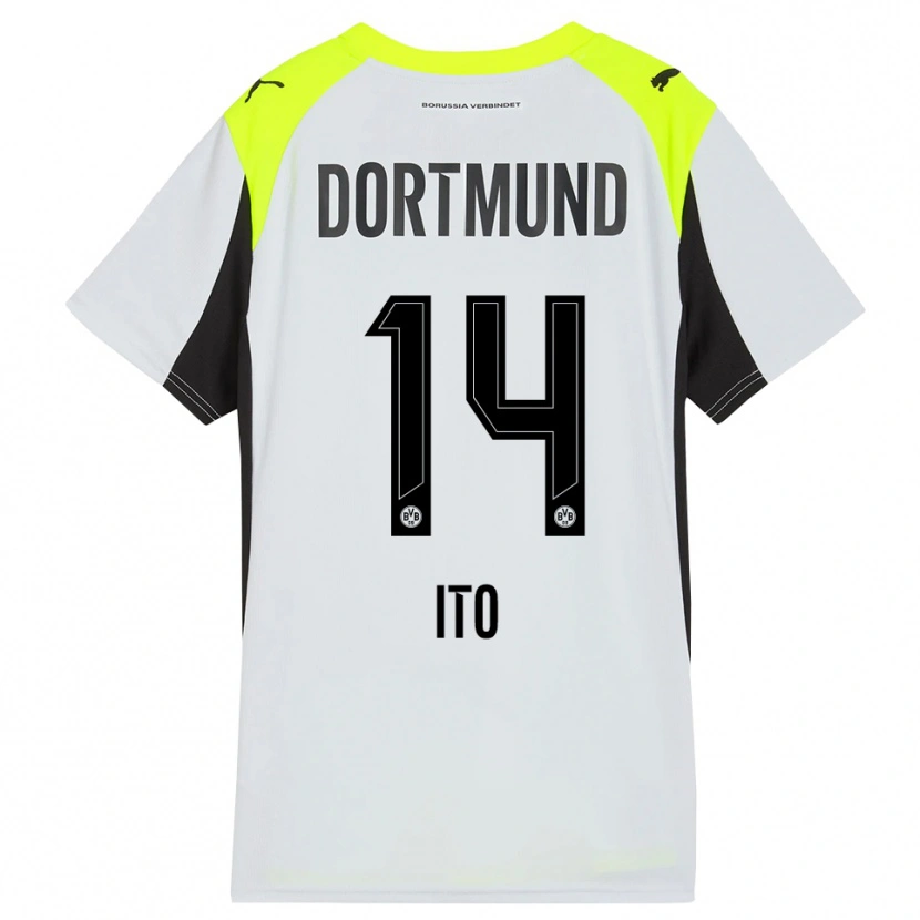 Danxen Mænd Sara Ito #14 Fluorescerende Gul Udebane Spillertrøjer 2025/26 Trøje T-Shirt