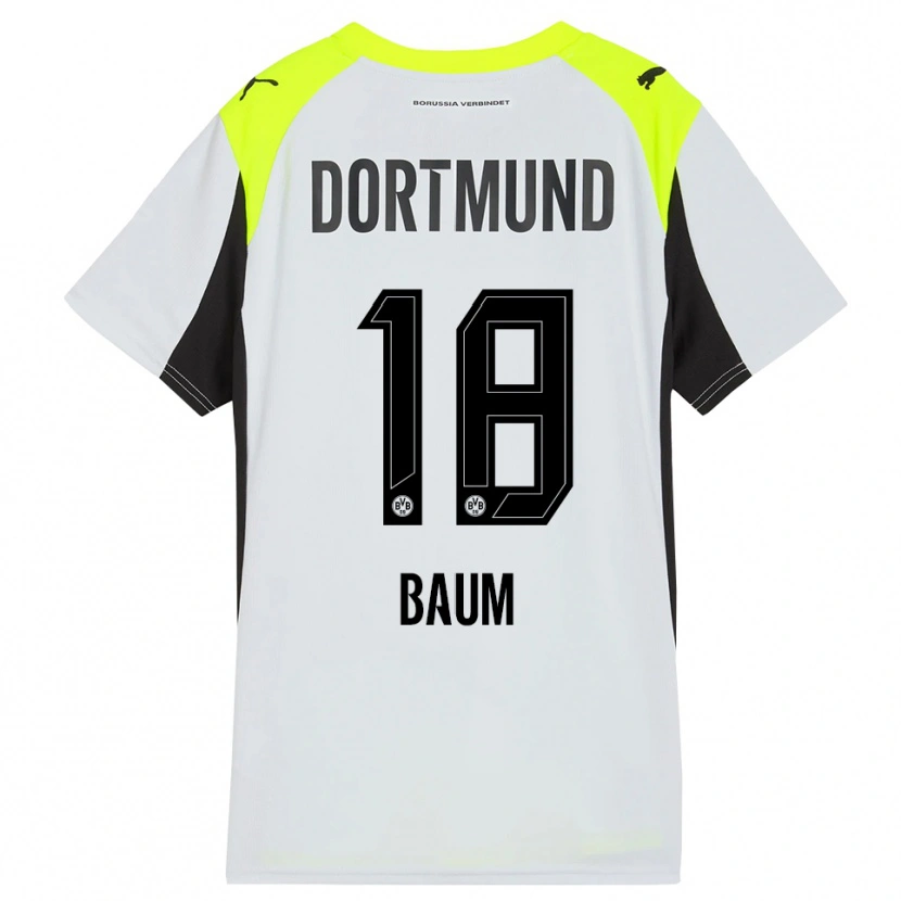 Danxen Mænd Celina Baum #18 Fluorescerende Gul Udebane Spillertrøjer 2025/26 Trøje T-Shirt