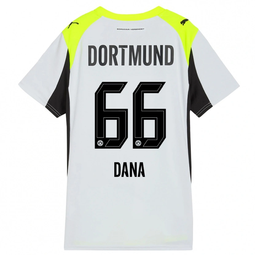 Danxen Mænd Bleckmann Dana #66 Fluorescerende Gul Udebane Spillertrøjer 2025/26 Trøje T-Shirt