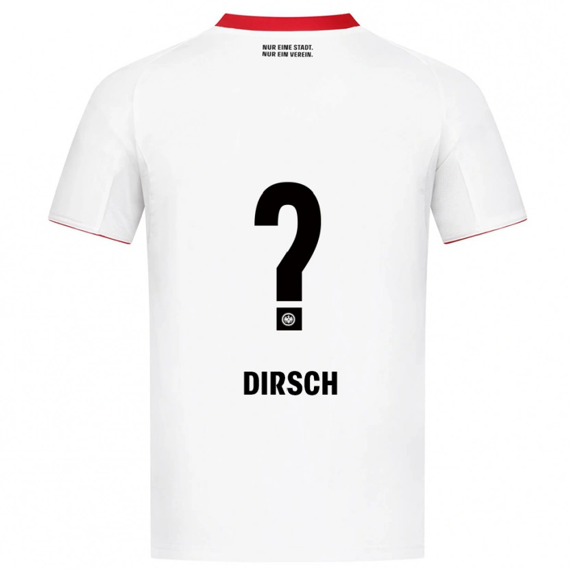 Danxen Mænd Moritz Dirsch #0 Hvid Rød Udebane Spillertrøjer 2025/26 Trøje T-Shirt