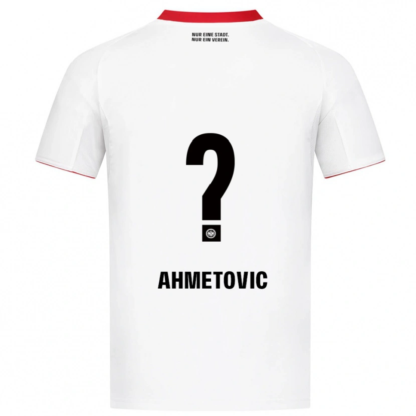 Danxen Mænd Marco Ahmetovic #0 Hvid Rød Udebane Spillertrøjer 2025/26 Trøje T-Shirt