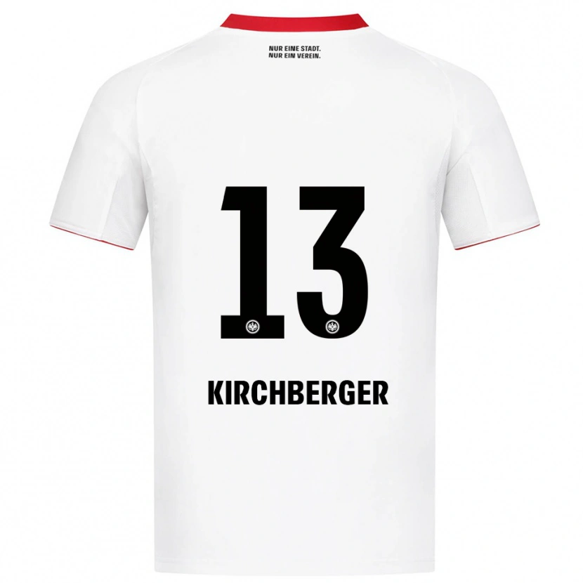 Danxen Mænd Virginia Kirchberger #13 Hvid Rød Udebane Spillertrøjer 2025/26 Trøje T-Shirt