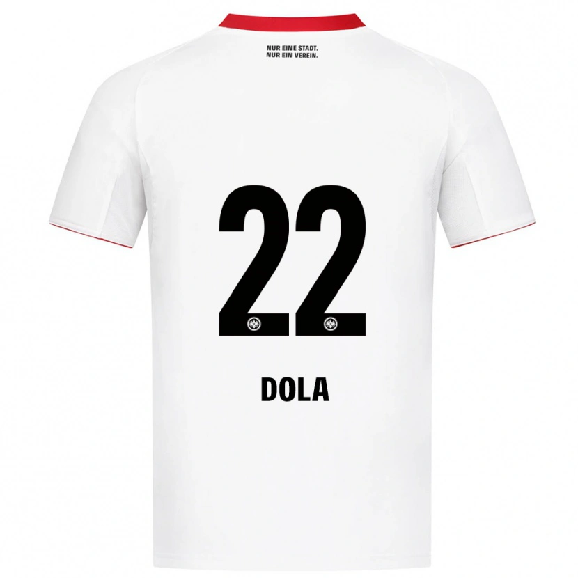 Danxen Mænd Igor Dola #22 Hvid Rød Udebane Spillertrøjer 2025/26 Trøje T-Shirt
