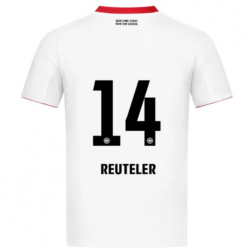 Danxen Mænd Géraldine Reuteler #14 Hvid Rød Udebane Spillertrøjer 2025/26 Trøje T-Shirt