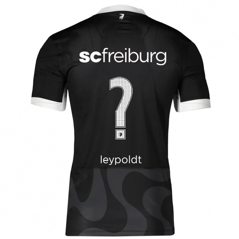 Danxen Mænd Joona Leypoldt #0 Sort Hvid Udebane Spillertrøjer 2025/26 Trøje T-Shirt