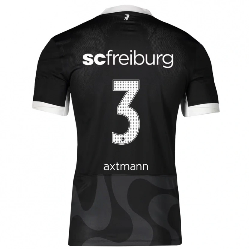 Danxen Mænd Alina Axtmann #3 Sort Hvid Udebane Spillertrøjer 2025/26 Trøje T-Shirt