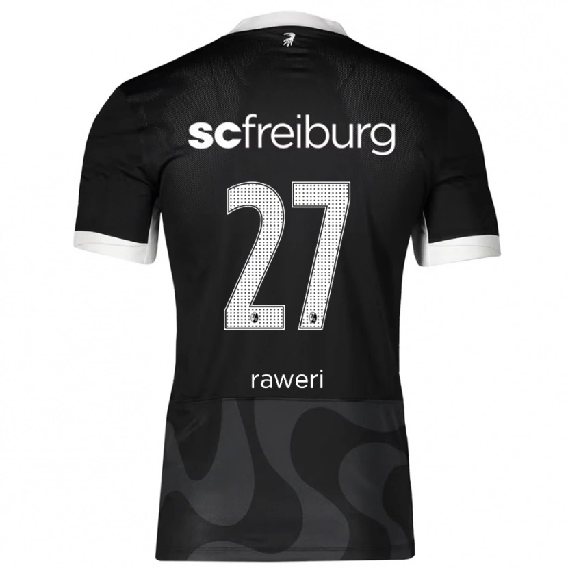 Danxen Mænd Krish Raweri #27 Sort Hvid Udebane Spillertrøjer 2025/26 Trøje T-Shirt