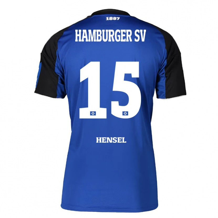 Danxen Mænd Jahnoa Hensel #15 Blå Sort Udebane Spillertrøjer 2025/26 Trøje T-Shirt