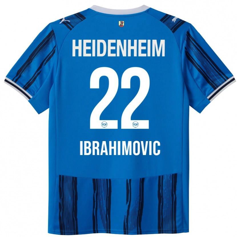 Danxen Mænd Arijon Ibrahimovic #22 Blå Navy Udebane Spillertrøjer 2025/26 Trøje T-Shirt