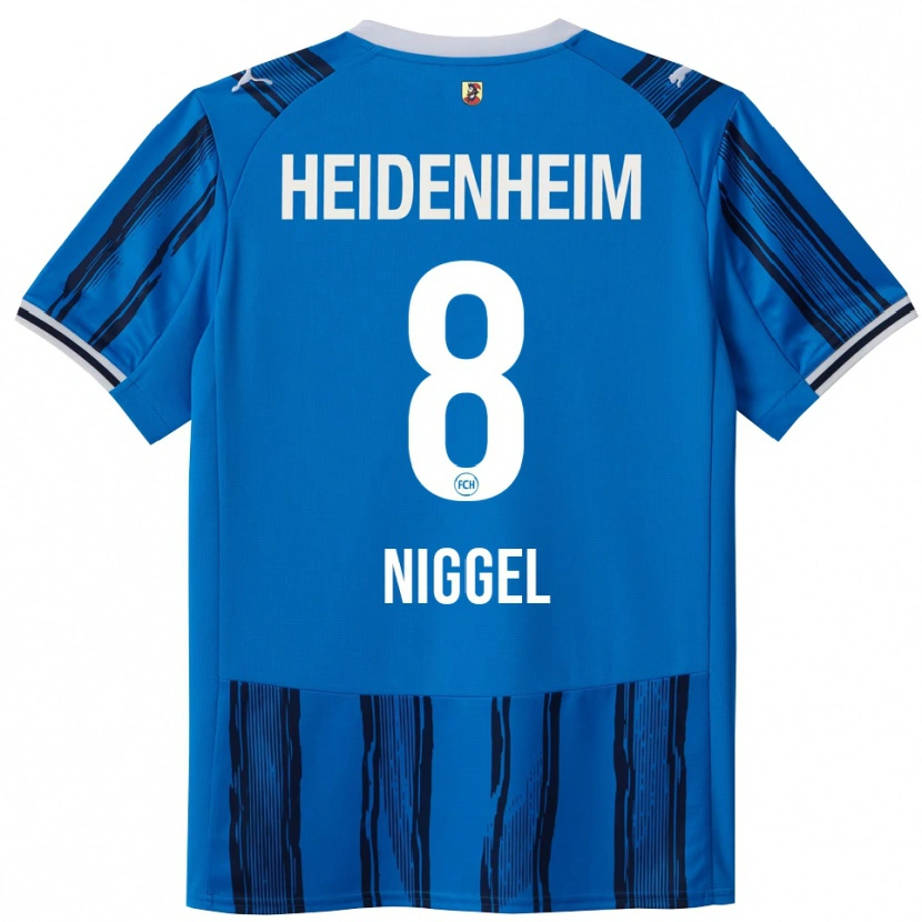 Danxen Mænd Henrik Niggel #8 Blå Navy Udebane Spillertrøjer 2025/26 Trøje T-Shirt