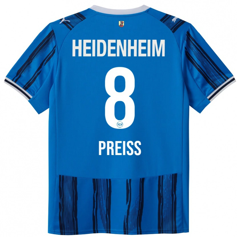 Danxen Mænd Lena Preiß #8 Blå Navy Udebane Spillertrøjer 2025/26 Trøje T-Shirt