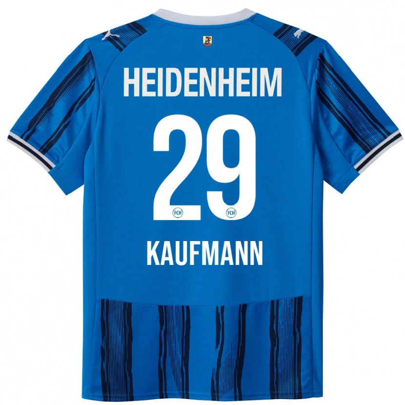 Danxen Mænd Mikkel Kaufmann #29 Blå Navy Udebane Spillertrøjer 2025/26 Trøje T-Shirt