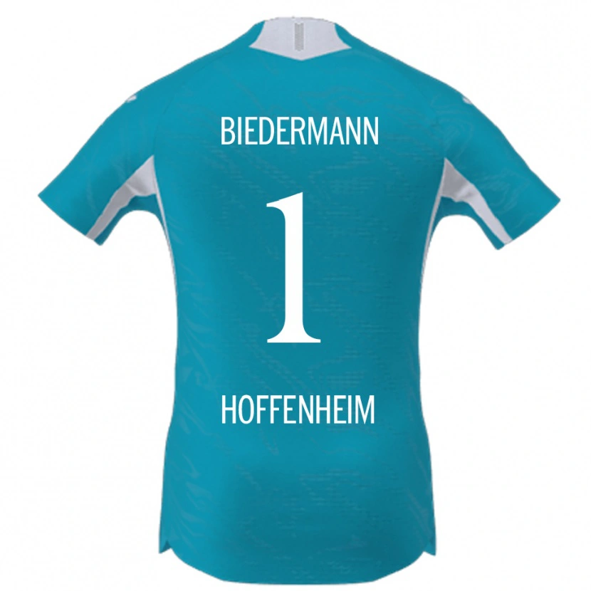 Danxen Mænd Nico Biedermann #1 Lyseblå Udebane Spillertrøjer 2025/26 Trøje T-Shirt